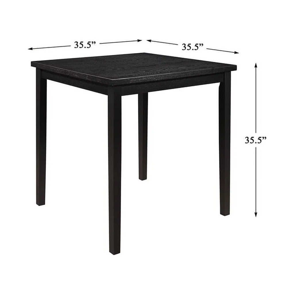 Black Wood Counter Height Dining Table F7177