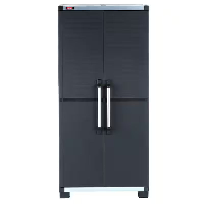 Black Plastic Freestanding Cabinet X107103