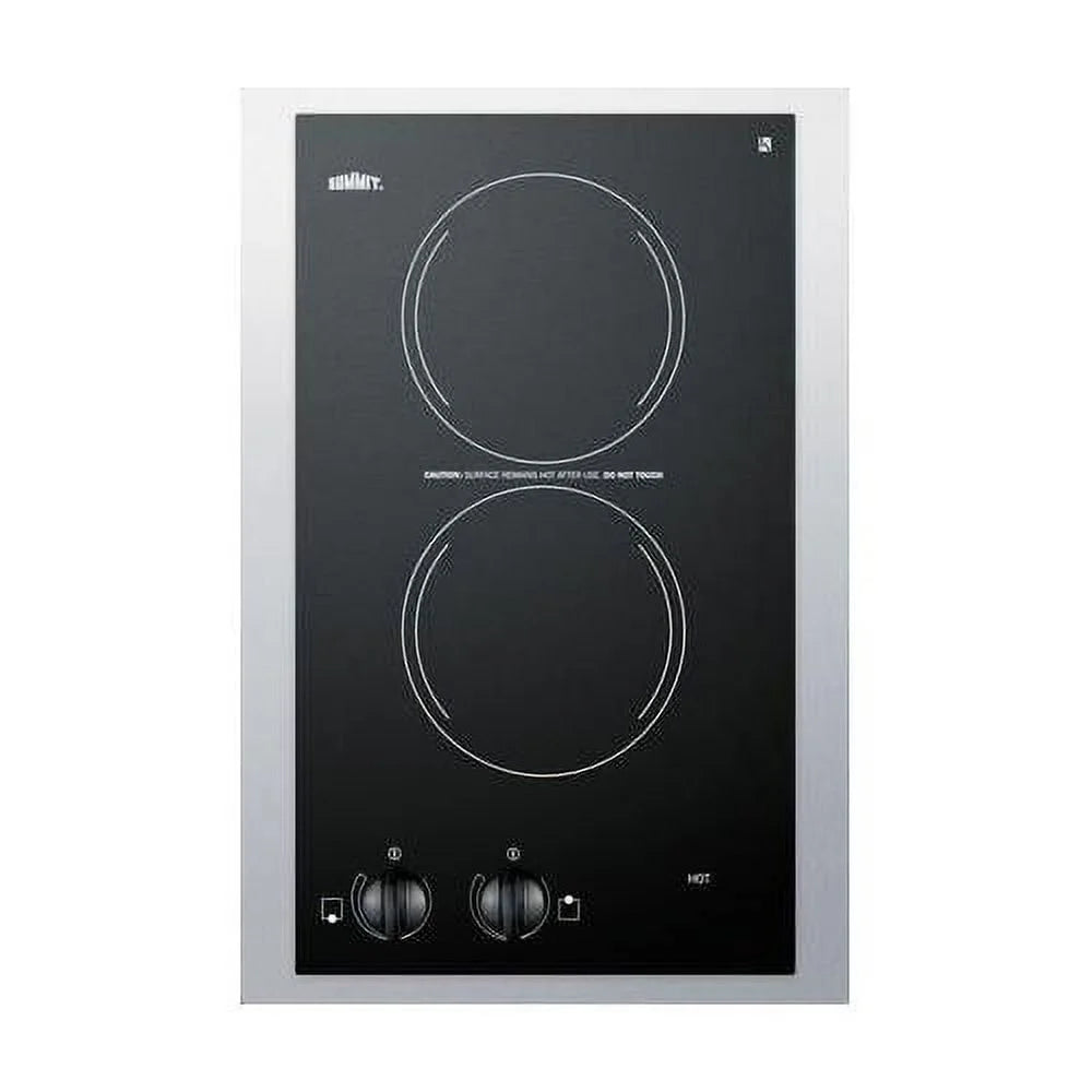 15 Wide 230V 2-Burner Radiant Cooktop K178