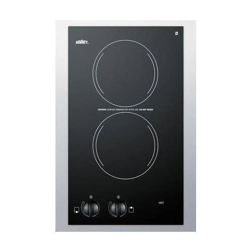 15 Wide 230V 2-Burner Radiant Cooktop K178