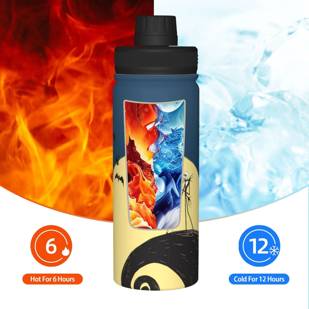 18OZ Stainless Steel Insulated Water Bottle Y939