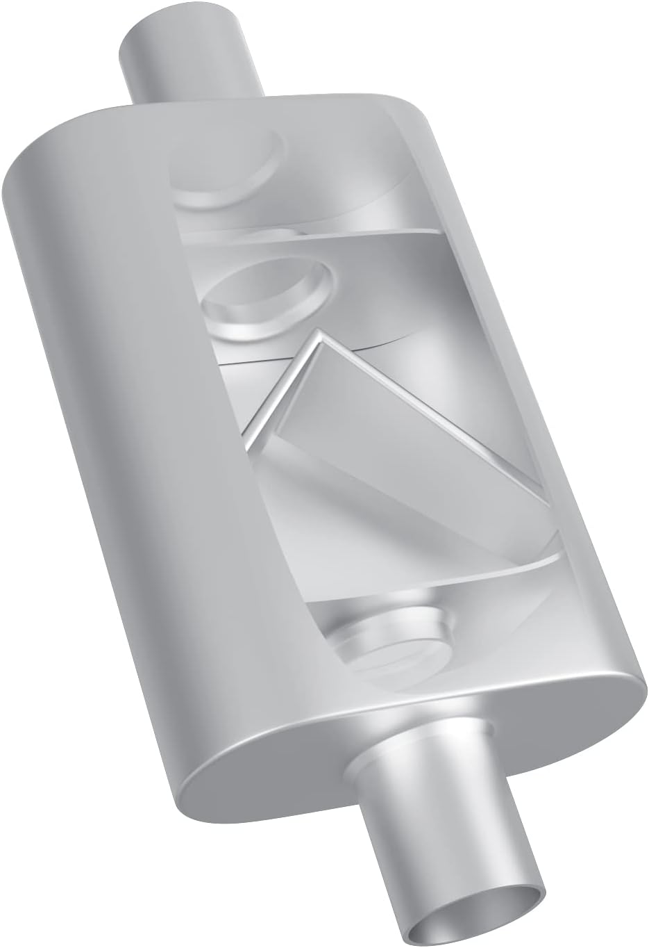 2 inch Inlet/Outlet Dual Chamber Muffler Pack of 2 D316297
