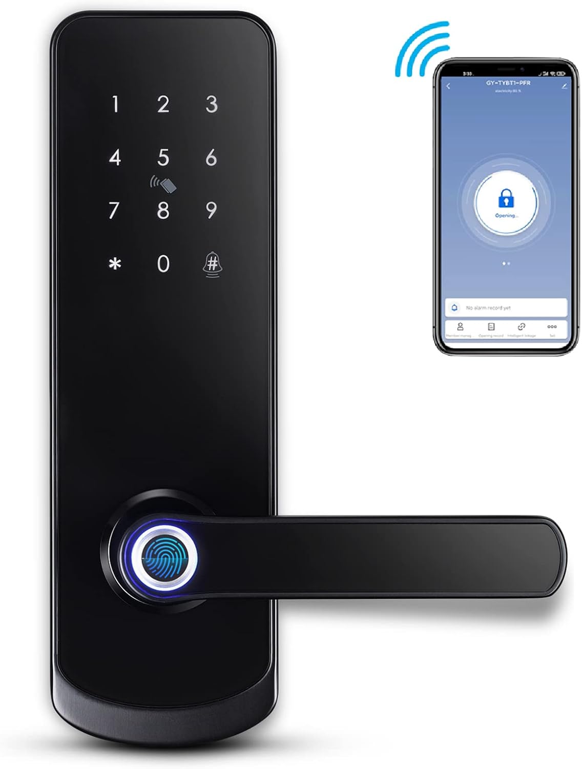 Fingerprint Smart Door Lock with Reversible Handle S388268