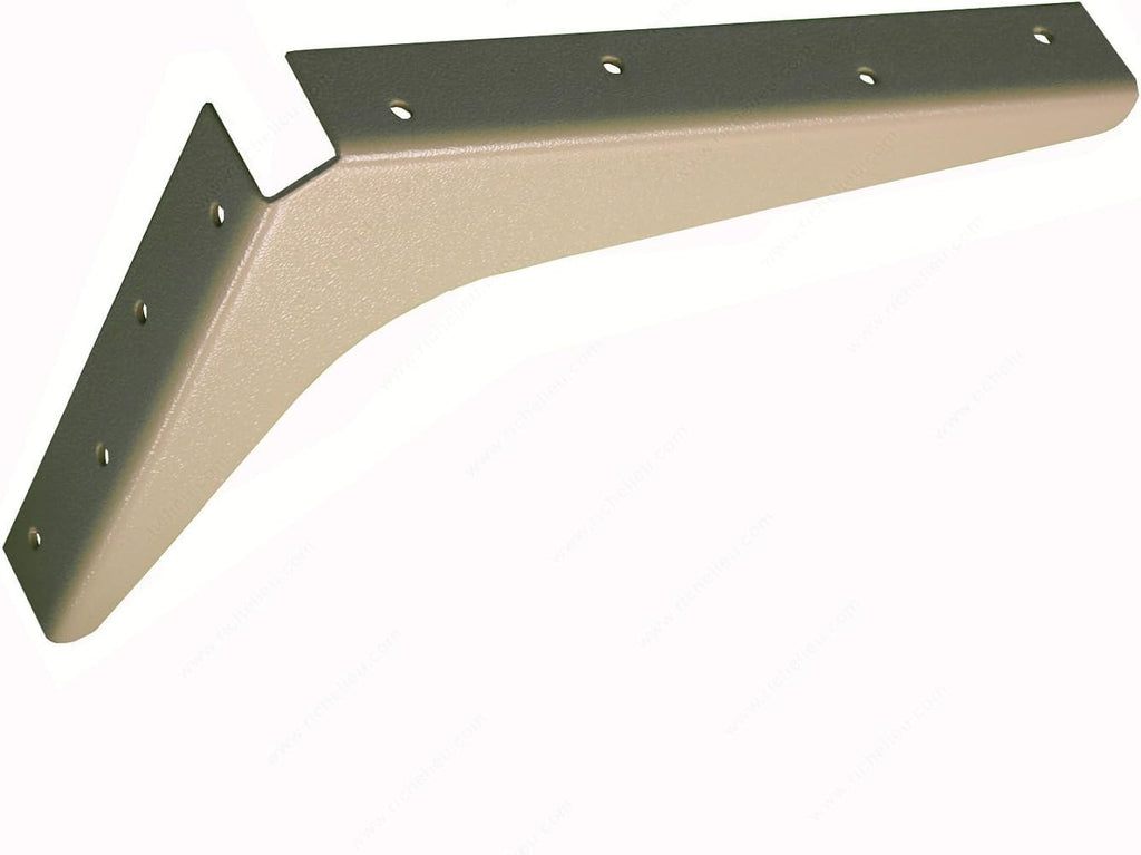 Heavy-Duty Reversible Brackets 1000lb. Load Capacity Black Pack of 2 Z1796