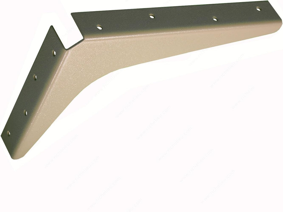 Heavy-Duty Reversible Brackets 1000lb. Load Capacity Black Pack of 2 Z1796