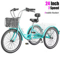 24 Inch 7 Speed Adult Tricycle S11028