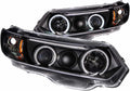 Projector Headlights with Halo Black CCFL W5058
