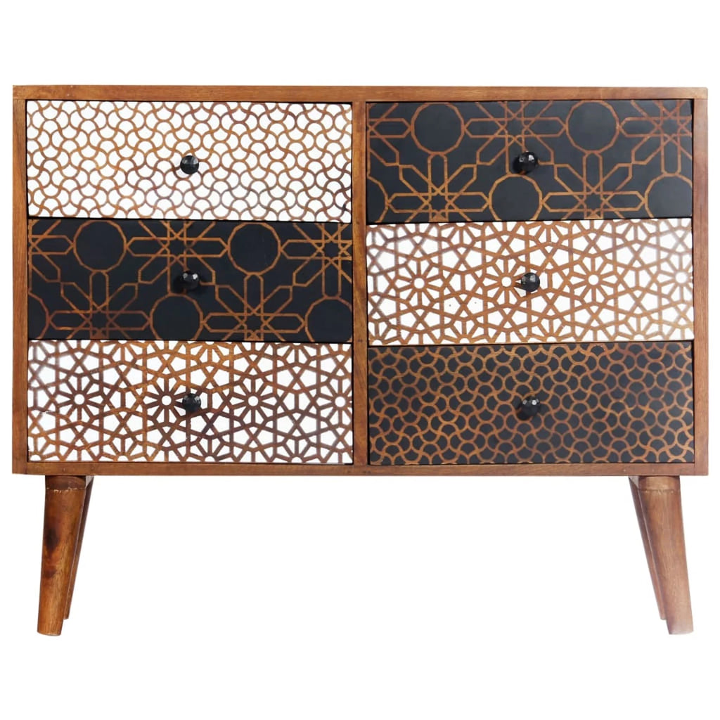 Wooden Sideboard with 6 Storage Drawers P179