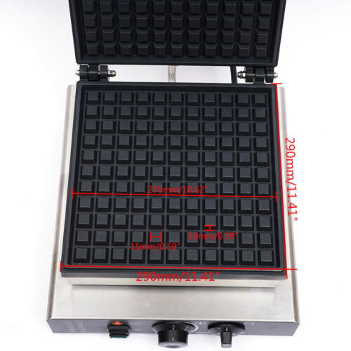 Nonstick Square Commercial Waffle Maker Q890
