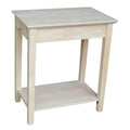 Solid Wood Unfinished 1-Drawer End Table Z4728