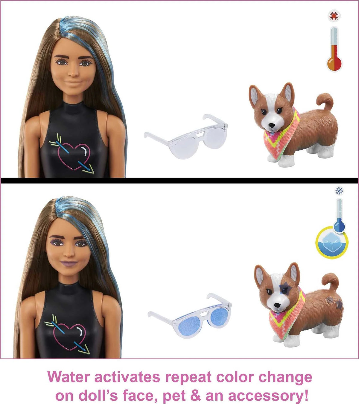 Color Reveal Totally Neon Fashions Doll B3764