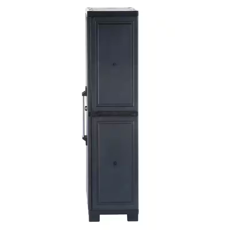 Black Plastic Freestanding Cabinet X107103