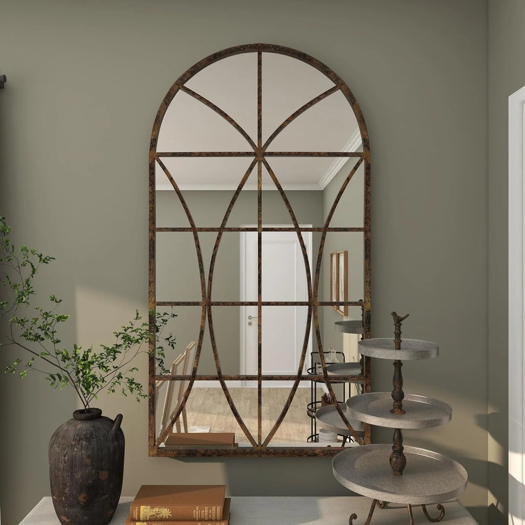 Glass Arched Wall Mirror X723