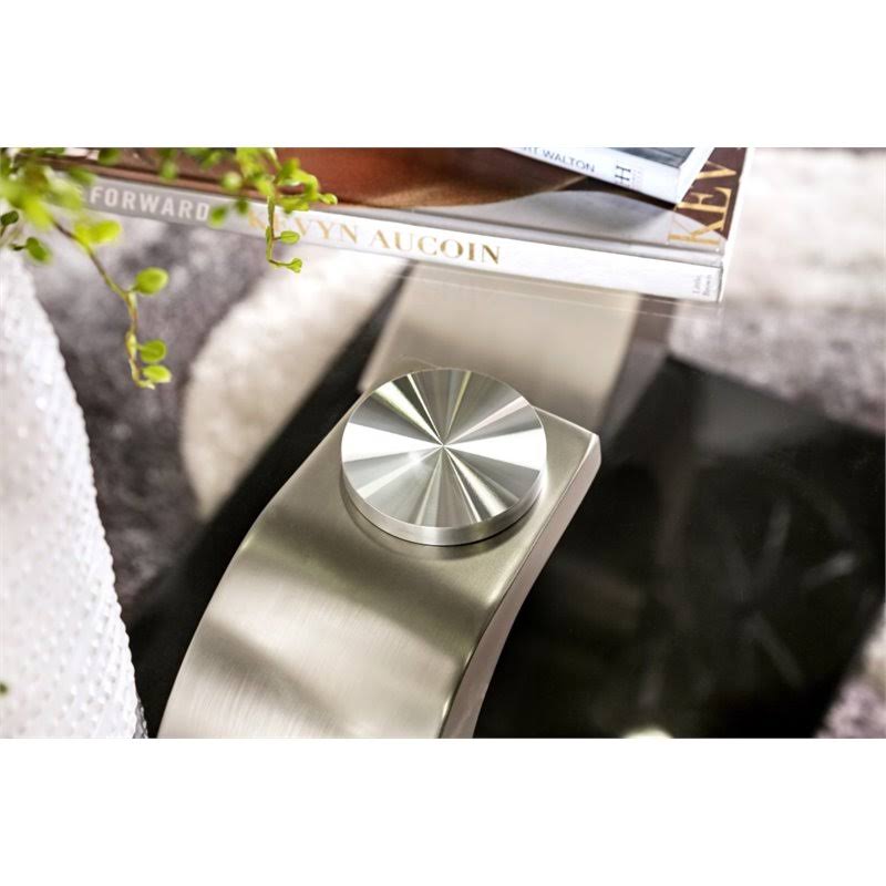 Satin Glass Top Console Table W506622