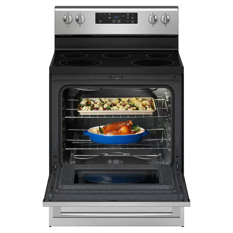 5 Element Freestanding Electric Range in Stainless Steel H501