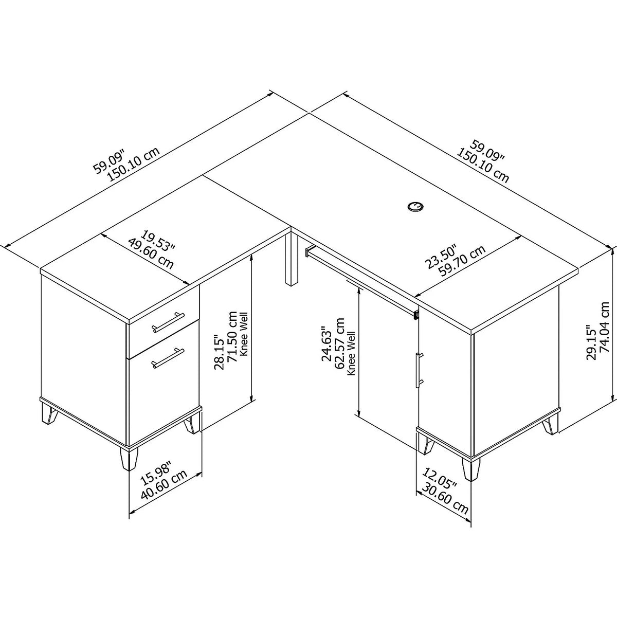 L Shaped Desk U292899