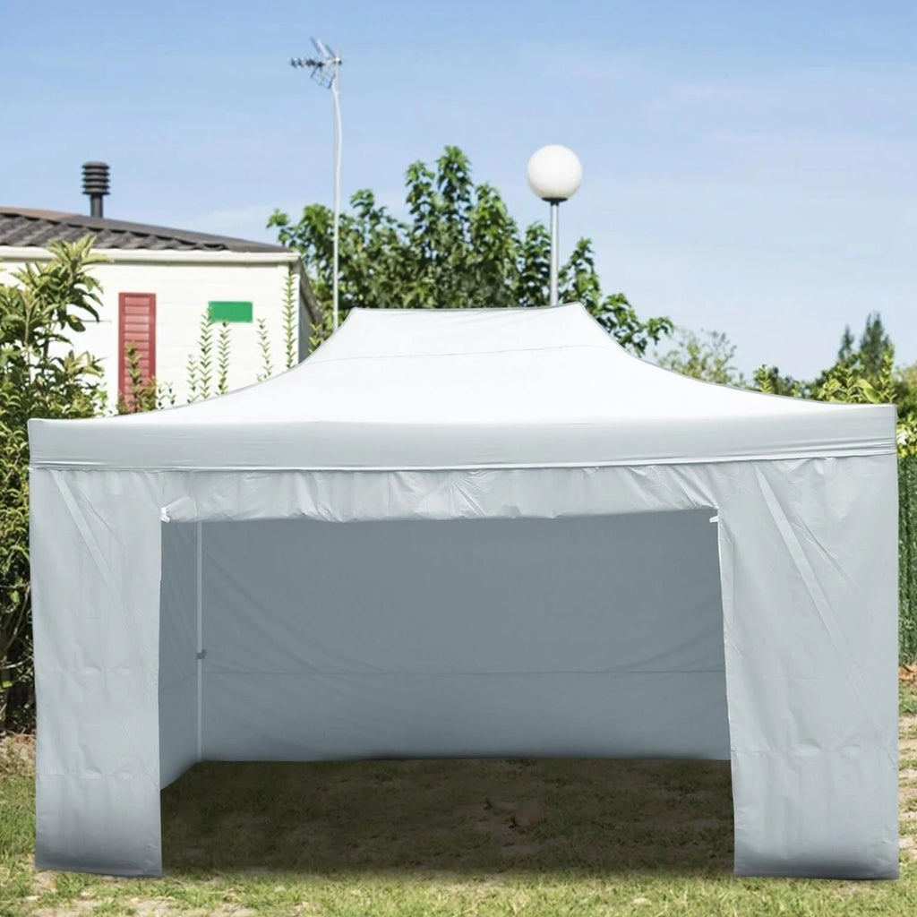 Silver Commercial Tent with 6 Removable Sidewall Q587901