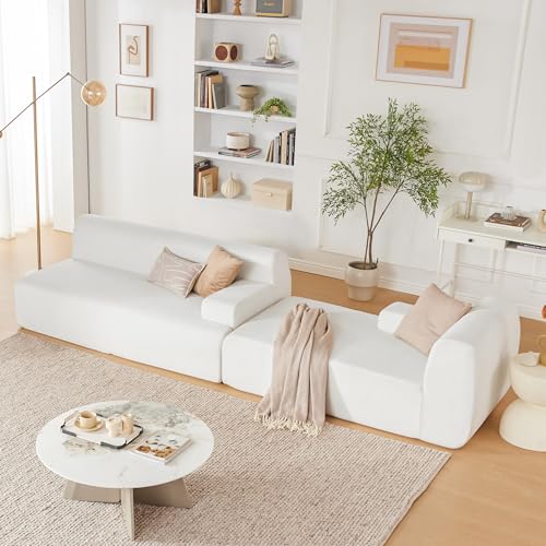 107" Modular Sectional Sofa with Chaise, Beige D63571