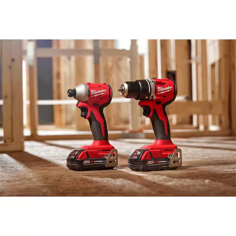 18V Lithium-Ion Brushless Cordless Compact Drill/Impact Combo Kit (2-Tool) F7289