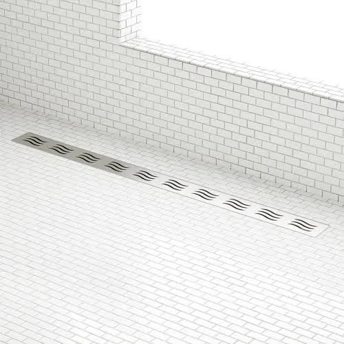 Brushed Stainless Steel Linear Shower Drain W717