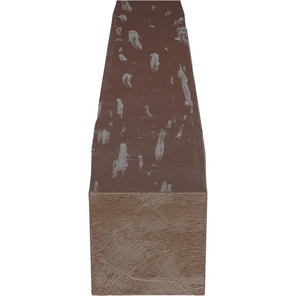 Pecky Cypress Faux Wood Fireplace Mantel, Aged Pecan P38306