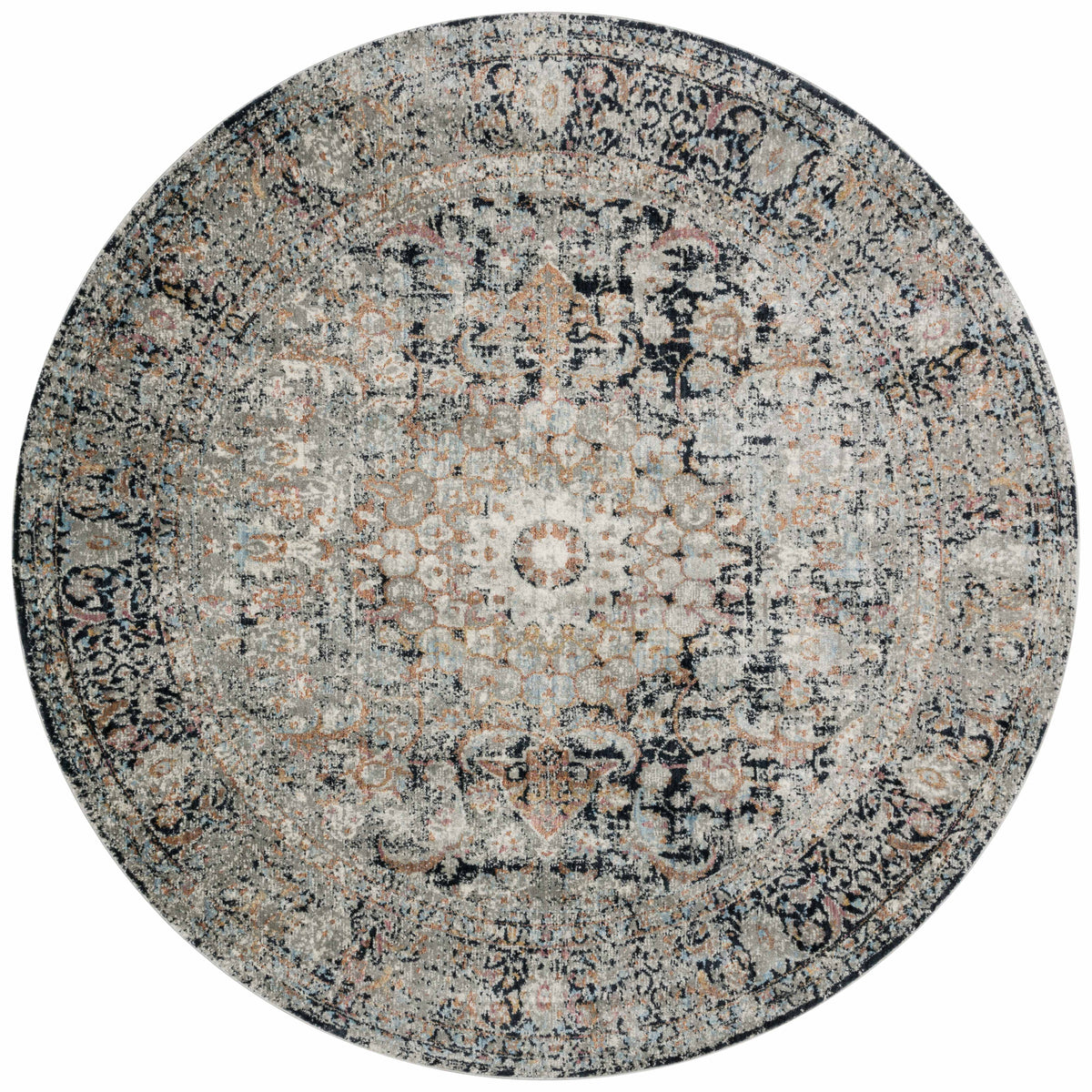 Charcoal 7'10 x 7'10 Rug M106