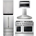 48 Propane Dual Fuel Range, Range Hood, Refrigerator, Dishwasher, Microwave I102552