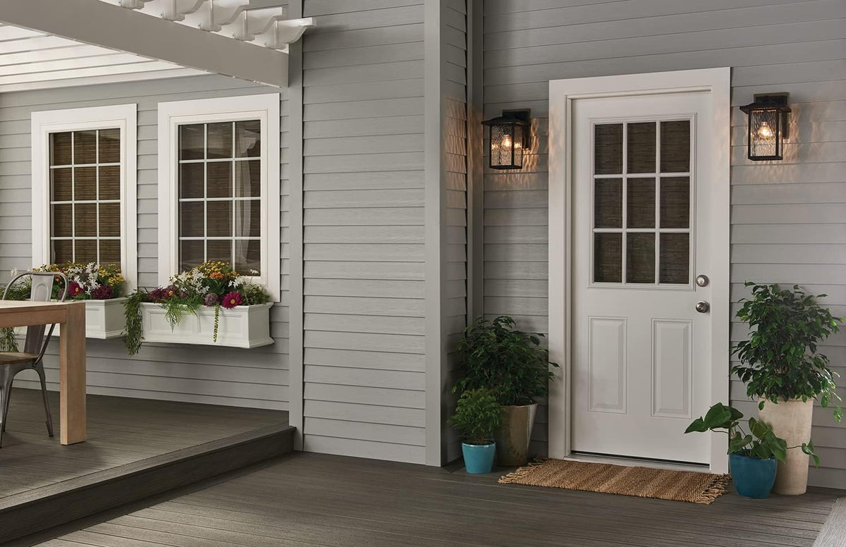 Textured Black Outdoor Wall Light C598