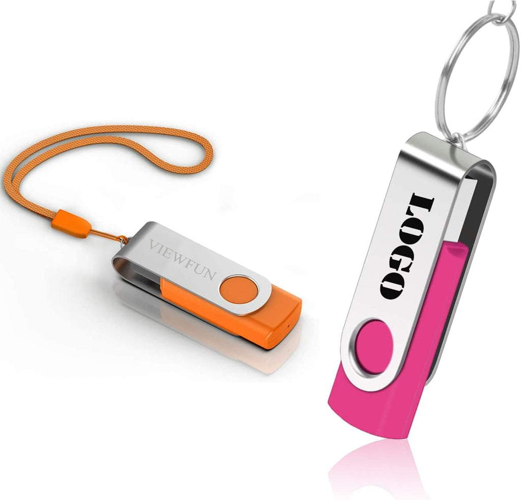 100 Pack 4GB USB Flash Drive with LED Indicator and Lanyards T372