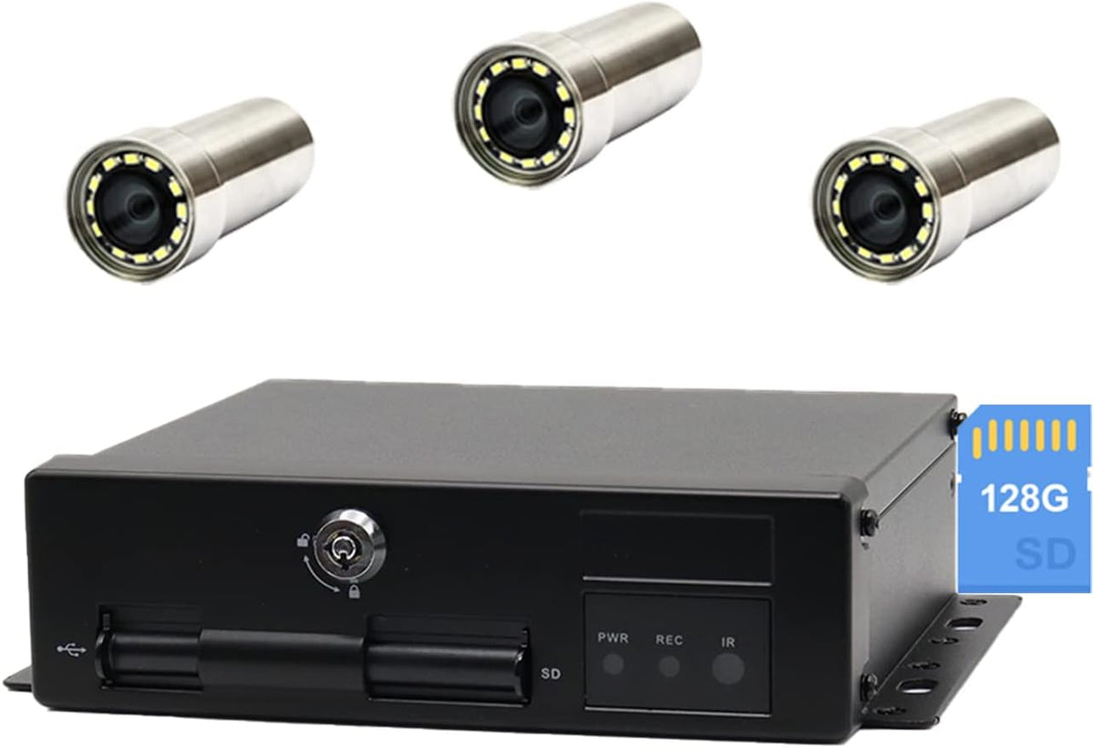 Modular Underwater Camera KIT with 1 Main Unit XVR04M and 3 Sensor Units S1579