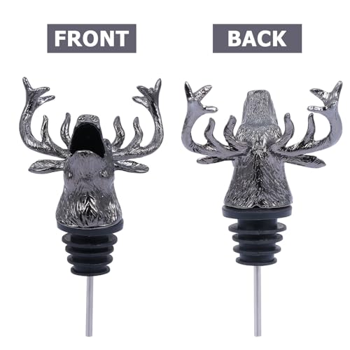 Creative Elk Head Wine Pourer Bottle Stopper M653572