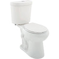 2-Piece Dual Flush Round Toilet in White F5748