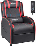 Red PU Leather Massage Recliner Chair X5546