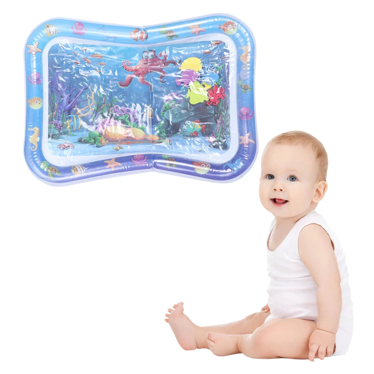 Inflatable Crawling Cushion Water Play Mat (Blue) R746023