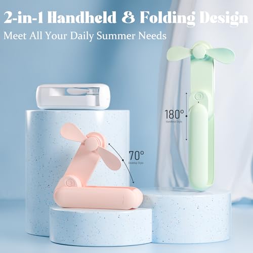 Pink Portable Handheld Fan B800185