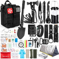 250Pcs Survival First Aid Kit with Molle Bag and Emergency Tent Q102