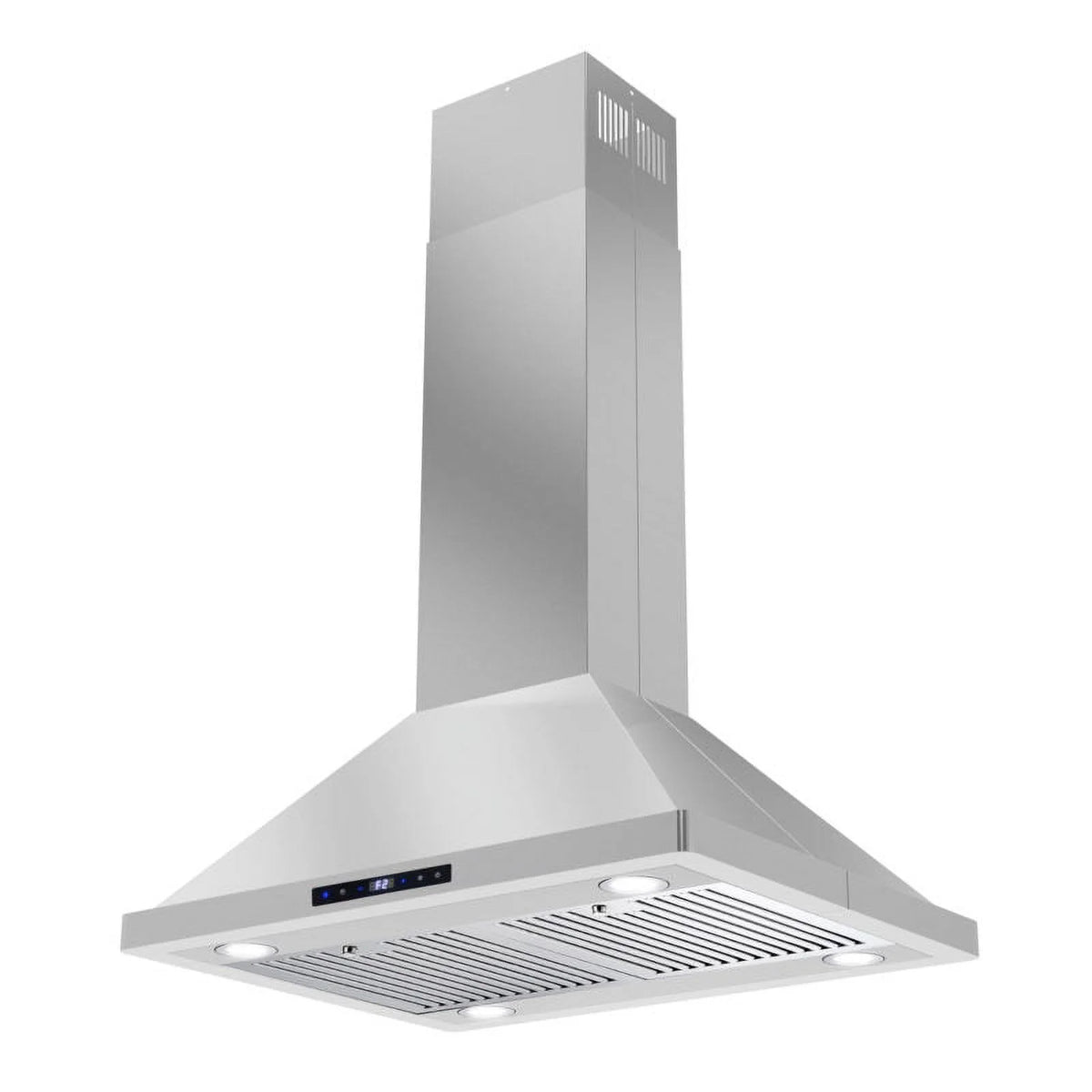 30" 380 CFM Ductless Island Range Hood in Stainless Steel D768