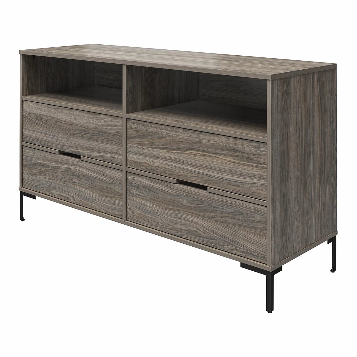 Weathered Oak Wide Dresser J208488