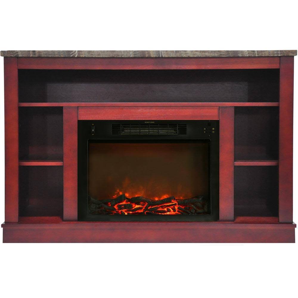 Mahogany Mantel Electric Fireplace G199223