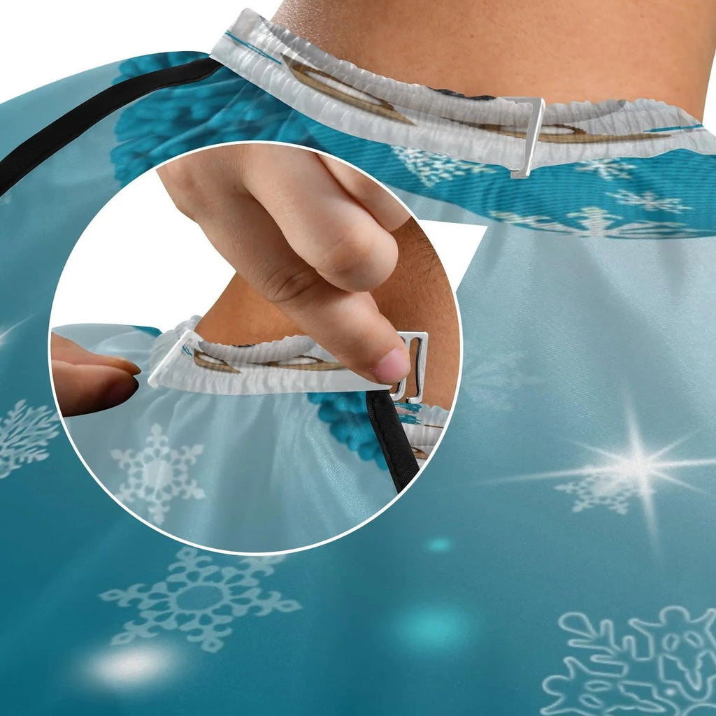 Hair Cutting Cape with Adjustable Neck Size J384621