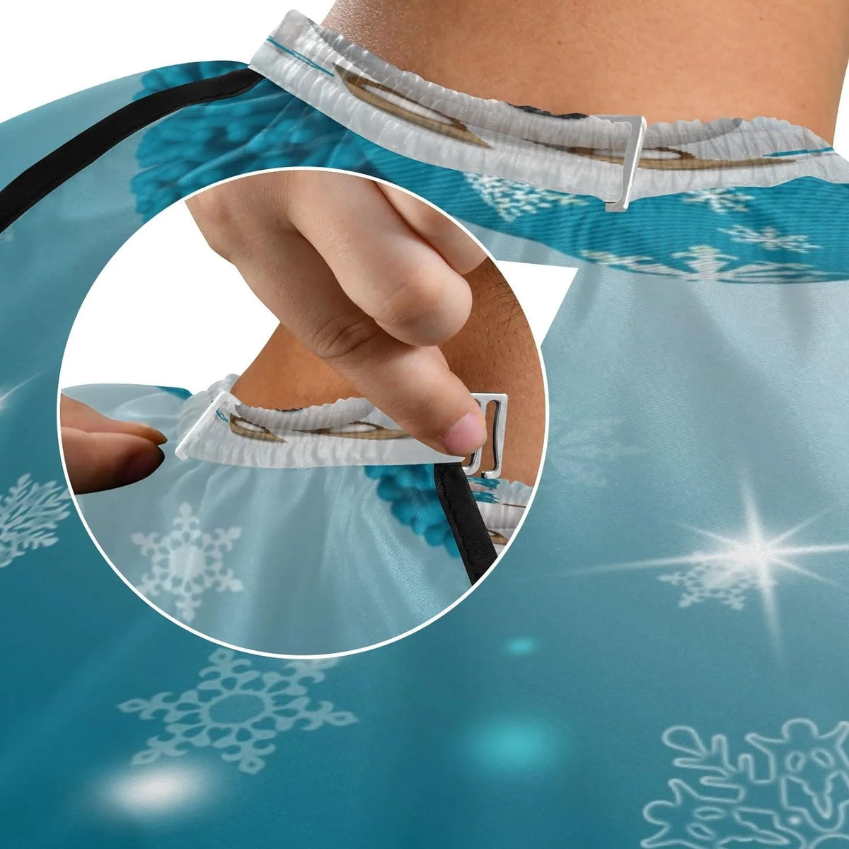 Hair Cutting Cape with Adjustable Neck Size J384621
