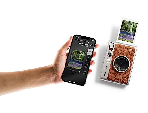 Brown Instant Camera with Instant Film, 32GB microSD and Camera Case M47487