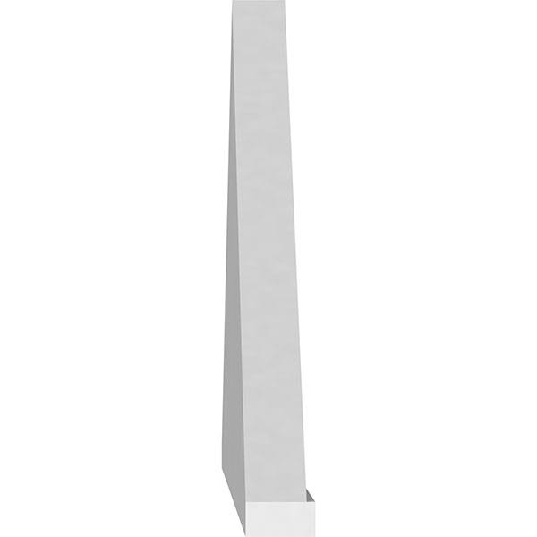 62x22W x 16-1/2x22H x 2x22P Peaked Cap Smooth PVC Pediment F681379