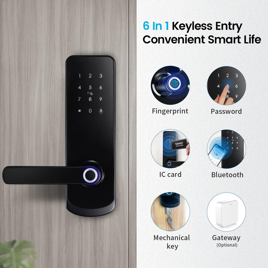 Fingerprint Smart Door Lock with Reversible Handle S388268