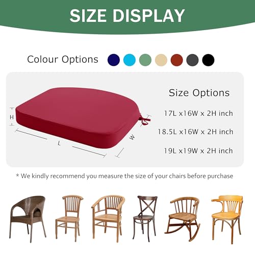 Waterproof Fade Resistant Outdoor Chair Cushions Set of 4 Navy Blue S200273