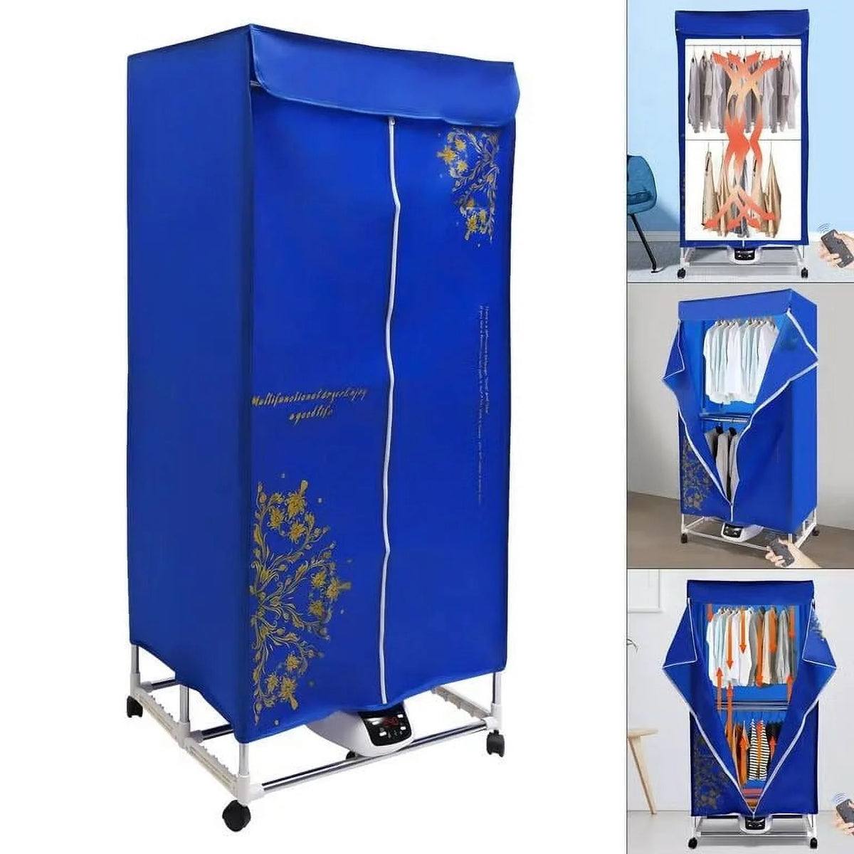 Folding Portable Electric Clothes Dryer 2 Layer 1500W B84687