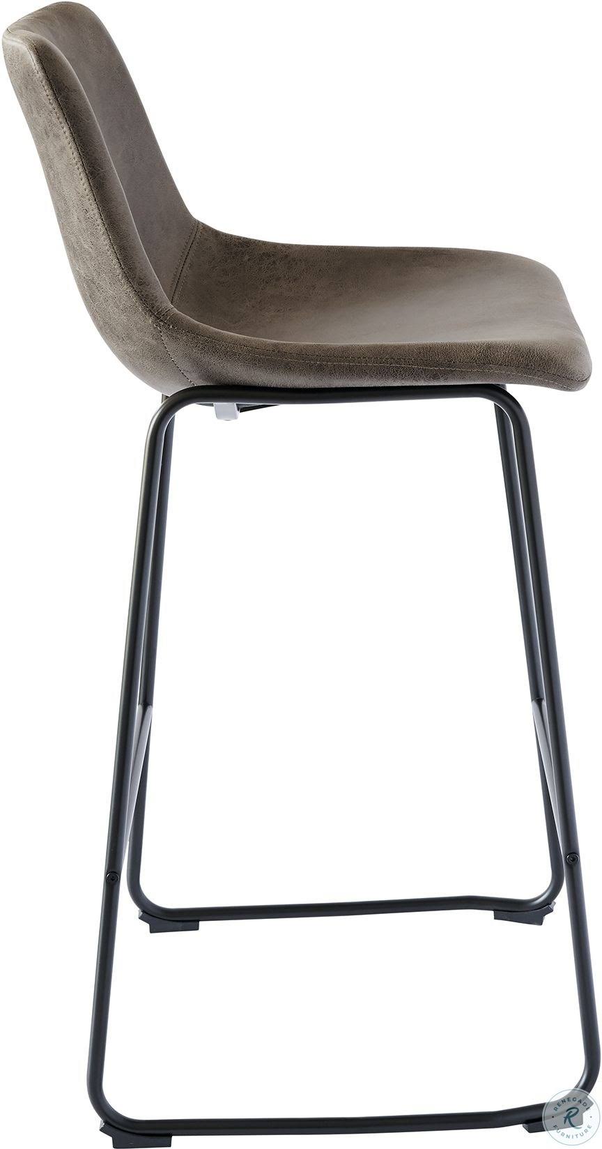 Metal Bar Stool Set, Gray A701