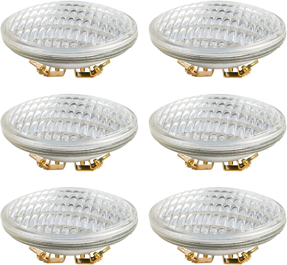PAR36 LED Landscape Light Bulb, 6W 600 Lumen, Daylight White 6000K, 12V DC/AC, 4 Pack D509626