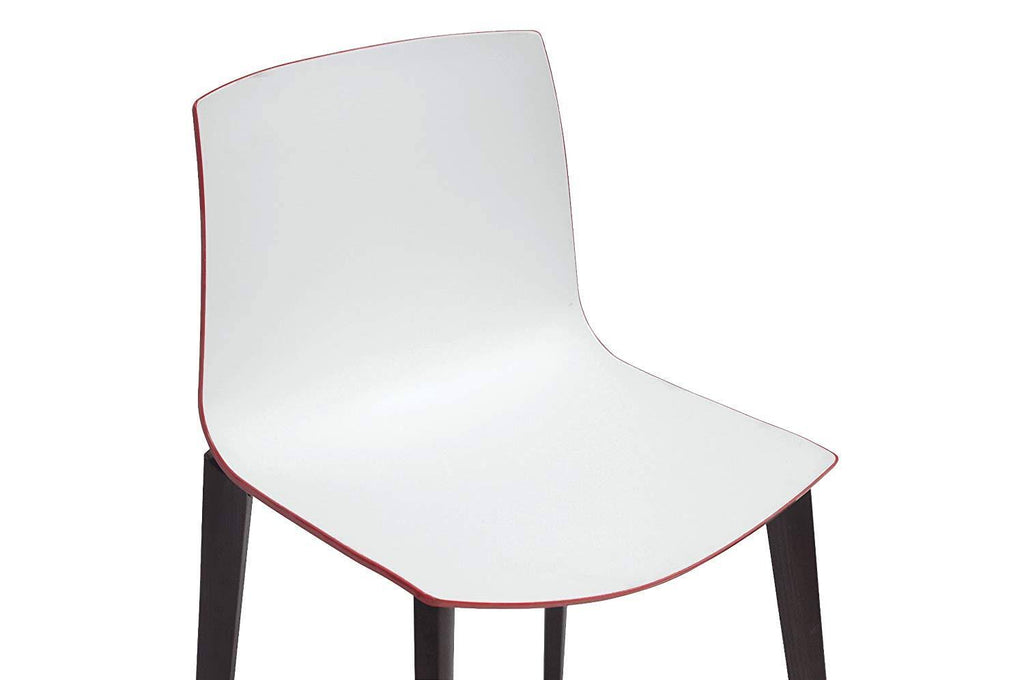 White/Red Dining Chair, Set of 2 S748