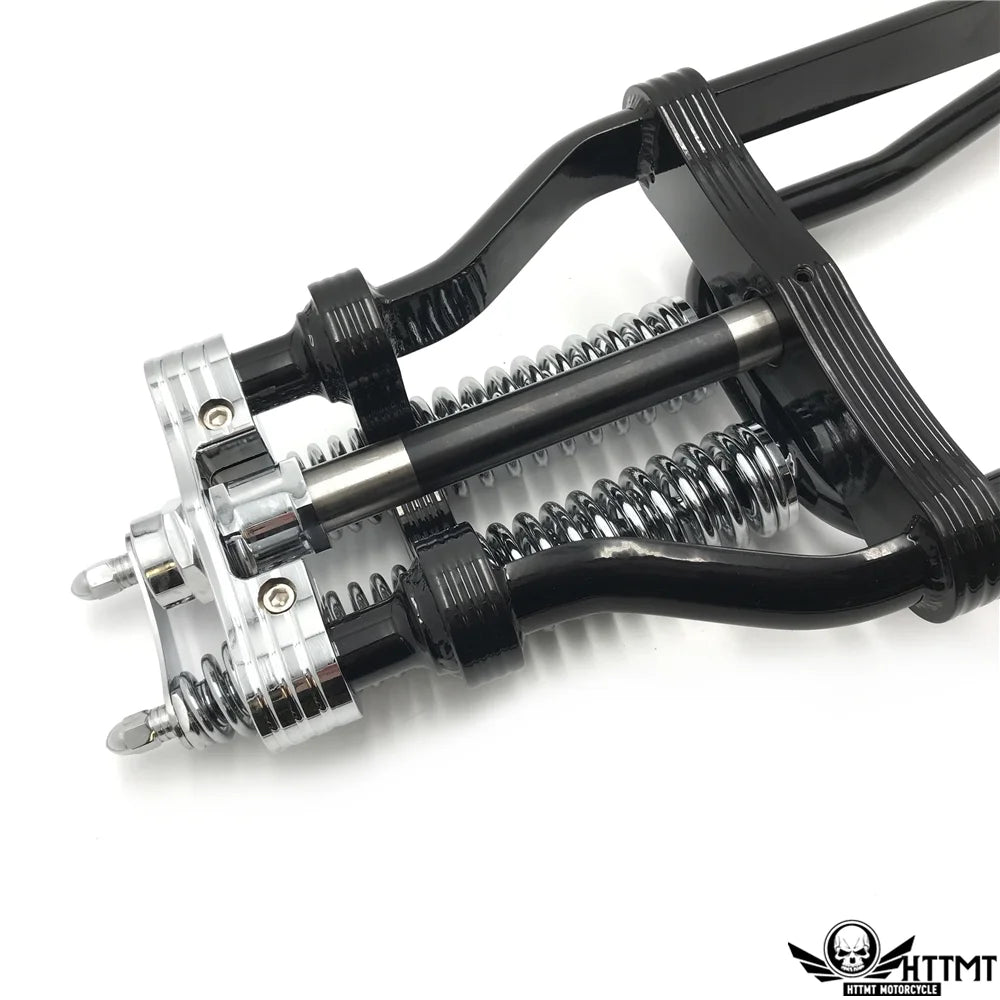 BLACK 24" SPRINGER FRONT END Handlebar Adapter 4" Bar Riser Q180057
